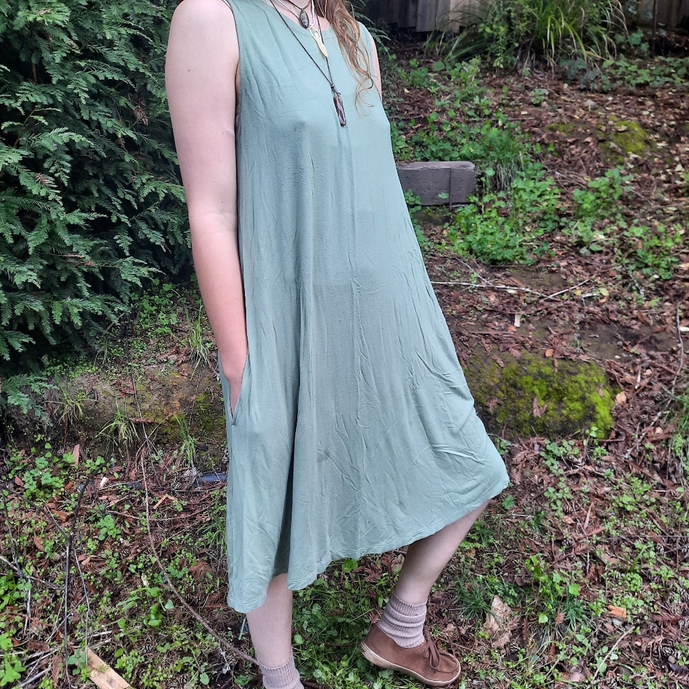 Soft, Casual Green Dress